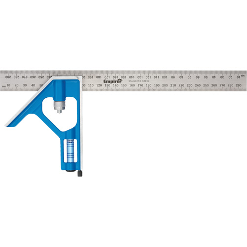 &eacute;querre combin&eacute;e True Blue, 12" lo, Acier inoxydable, Ordinaire Cintas