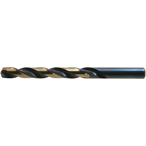 DRILLCO Heavy-Duty Jobber Drill, High Speed Steel, #1, 3-7/8" L, 2-5/8" Flute, 135° Point Angle Cintas