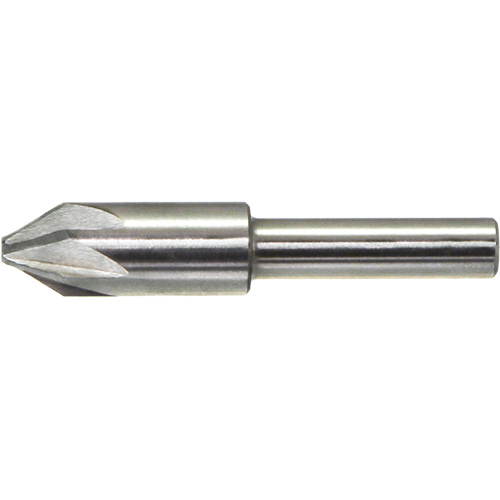 Fraise sans broutage DRILLCO, 1/4", Acier rapide, Angle de 60°, 6 cannelures Cintas
