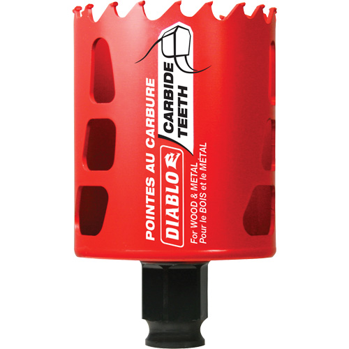 Scie cloche pour bois et m&eacute;tal, 2-1/4", Profondeur de la coupe 2-3/8", Carbure Cintas