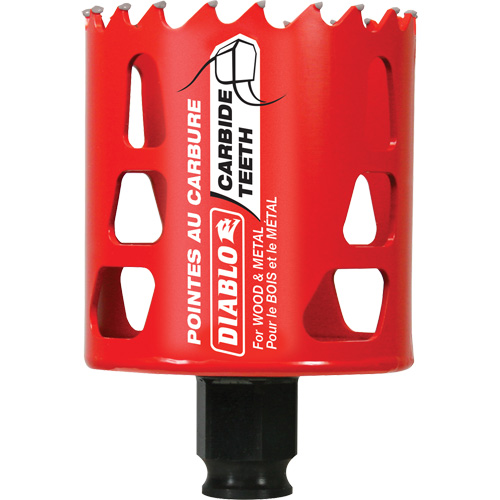 Scie cloche pour bois et m&eacute;tal, 2-3/8", Profondeur de la coupe 2-3/8", Carbure Cintas