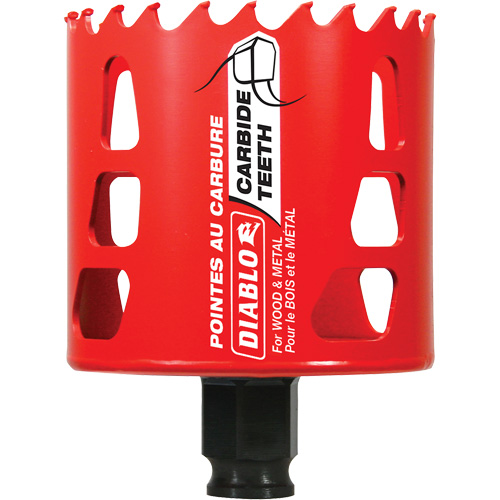 Scie cloche pour bois et m&eacute;tal, 2-3/4", Profondeur de la coupe 2-3/8", Carbure Cintas