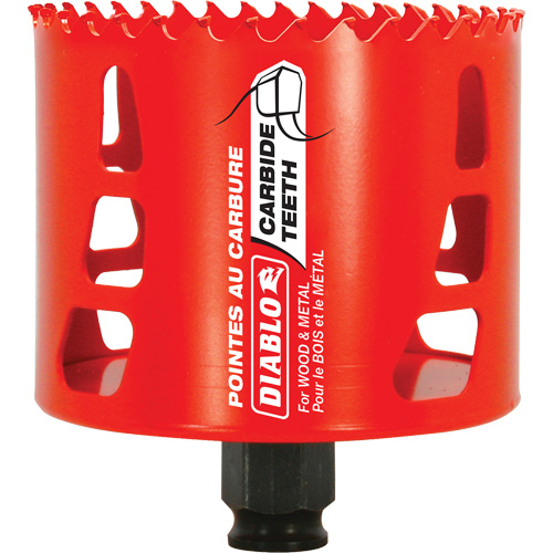 Scie cloche pour bois et m&eacute;tal, 3-1/4", Profondeur de la coupe 2-3/8", Carbure Cintas