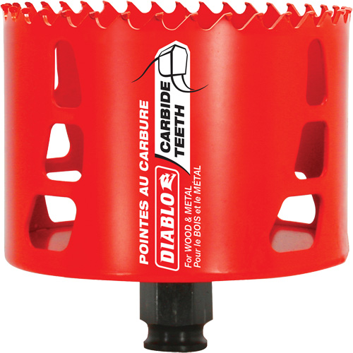 Scie cloche pour bois et m&eacute;tal, 3-5/8", Profondeur de la coupe 2-3/8", Carbure Cintas