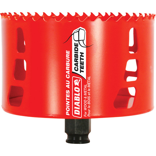 Scie cloche pour bois et m&eacute;tal, 4-1/4", Profondeur de la coupe 2-3/8", Carbure Cintas