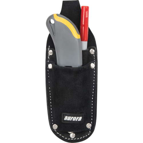 Utility Pouch, Knife Holder, Leather, 3 Pockets Cintas