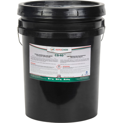 Graisse polyvalente pour basse temp&eacute;rature Gadus CS-40 AEROCHEM, 17 kg, Seau Cintas