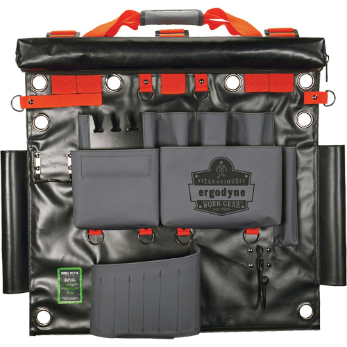 Sac &agrave; outils de camion nacelle avec points dancrage &agrave; outil, Nylon, 8 pochettes, Gris Cintas