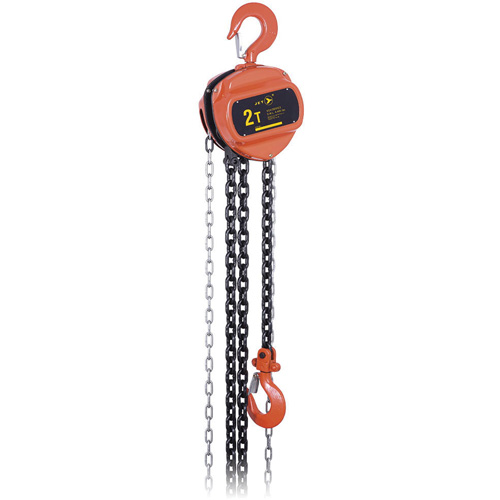 VCH Series Chain Hoist, 10' Lift, 4400 lbs. (2 tons) Capacity, Heat-Treated Alloy Steel Chain Cintas