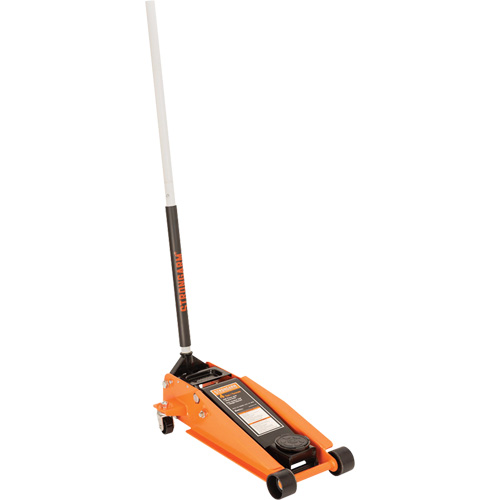 964D 2XP Floor Jack, 4 Ton(s) Capacity, 4-1/3" Lowered, 20-1/2" Raised, Manual Hydraulic Cintas