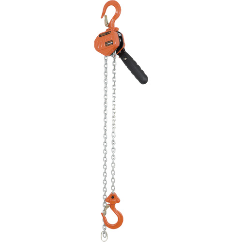 KLP-50-5 VLP Series Heavy-Duty Lever Puller, 5' Lift, 1000 lbs. (0.5 tons) Capacity, Galvanized Steel Chain Cintas