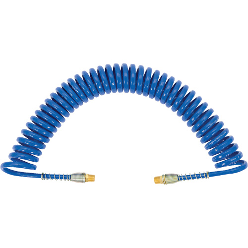 APUB-1425 Recoil Air Hose with Swivel Fittings & Protective Spring, Air, 1/4" ID x 25' L, Polyurethane Cintas