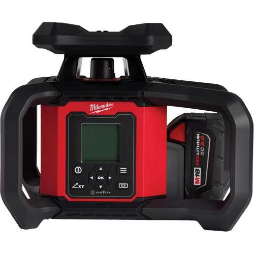 Ensemble de niveau au laser rotatif ext&eacute;rieur rouge &agrave; double pente M18 avec r&eacute;cepteur & t&eacute;l&eacute;commande, 4000' (1219,2 m) Cintas