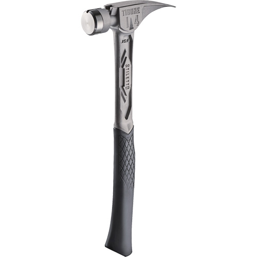 Marteau de charpente en titane lisse TIBONE, 14 oz, Prise en Acier plein, 15-1/4" lo Cintas