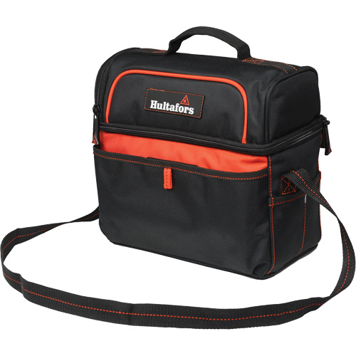 Sac &agrave; outils et glaci&egrave;re de 11", Polyester balistique, Noir/Rouge Cintas