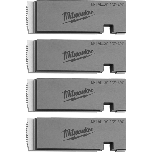Fili&egrave;res de filetage pour tuyaux universel NPT, Pour tuyau de 1/2"-3/4", Alliage Cintas