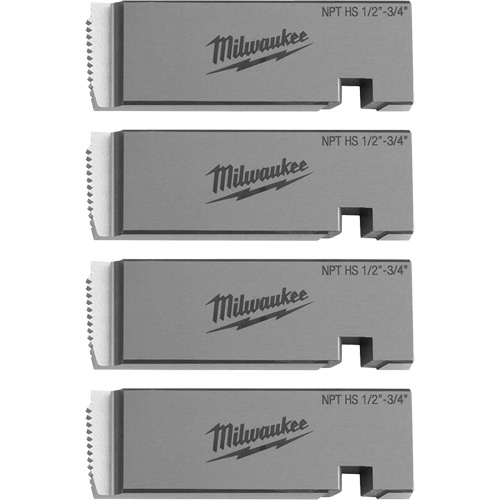Fili&egrave;res de filetage pour tuyaux universel NPT, Pour tuyau de 1/2"-3/4", Acier rapide Cintas