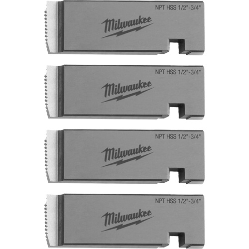 Fili&egrave;res de filetage pour tuyaux universel NPT, Pour tuyau de 1/2"-3/4", Haute vitesse pour acier inoxydable Cintas