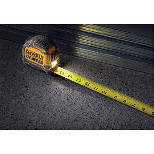 Ruban &agrave; mesurer &agrave; lampe DEL TOUGHSERIES, 25' Cintas