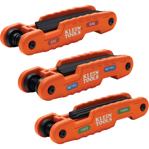 Jeu pliant de cl&eacute;s hexagonales Pro, 31 mcx, M&eacute;trique & imp&eacute;rial/Torx Cintas