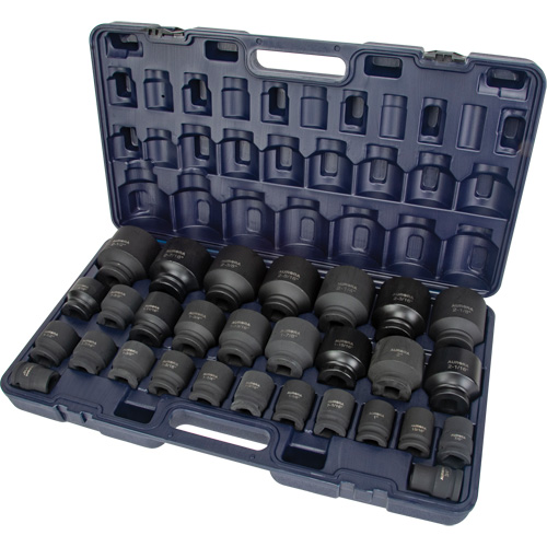 Jeu de douilles SAE, 29 Mcx, Chocs, Prise de 3/4" Cintas