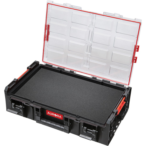 Organisateur deux fois tr&egrave;s grand avec cloisons en mousse &agrave; plusieurs couches Arx, 23" x 15-1/5" x 6-4/5", Noir Cintas