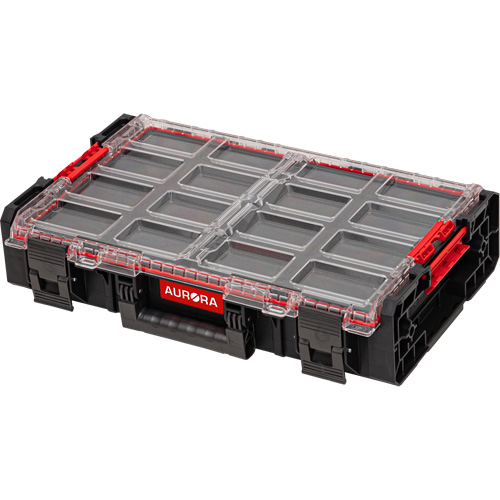 Organisateur tr&egrave;s grand avec cloisons en mousse &agrave; plusieurs couches Arx, 23" x 15-1/5" x 5", Noir Cintas