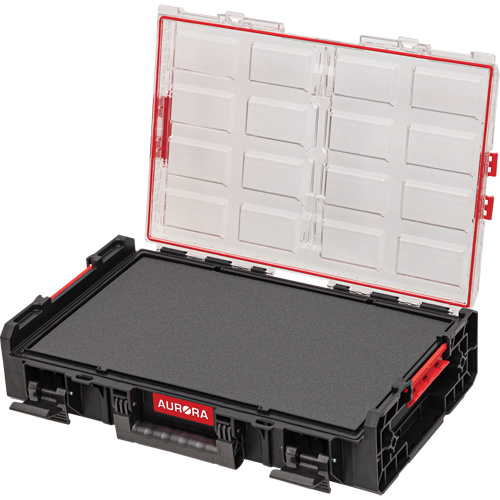 Organisateur tr&egrave;s grand avec cloisons en mousse &agrave; plusieurs couches Arx, 23" x 15-1/5" x 5", Noir Cintas