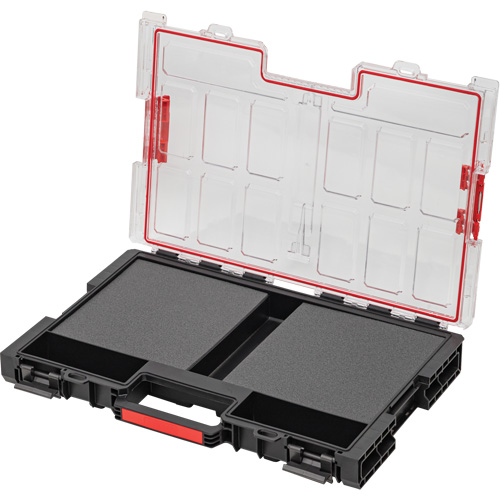Arx Large Organizer with Multilayer Foam Inserts, 21" x 15" x 3", Black Cintas