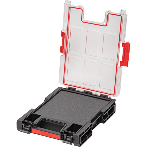 Organisateur moyen avec cloisons en mousse &agrave; plusieurs couches Arx, 10-3/10" x 14-3/10" x 3", Noir Cintas