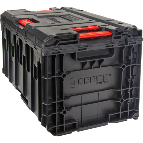 Boîte &agrave; outils Arx &agrave; un tiroir, 11-1/5'' la x 18-3/10" p x 9-1/10" h, Noir/Rouge Cintas