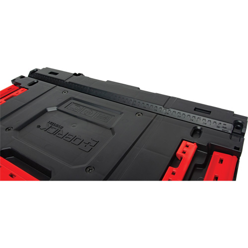 Boîte &agrave; outils Arx &agrave; un tiroir, 11-1/5'' la x 18-3/10" p x 9-1/10" h, Noir/Rouge Cintas