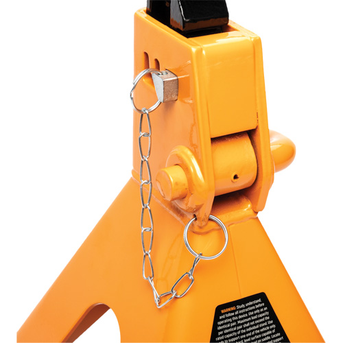 Ratcheting Jack Stand, Locking Pin, 3 tons Capacity, 11-3/4" - 17-1/2" H Cintas