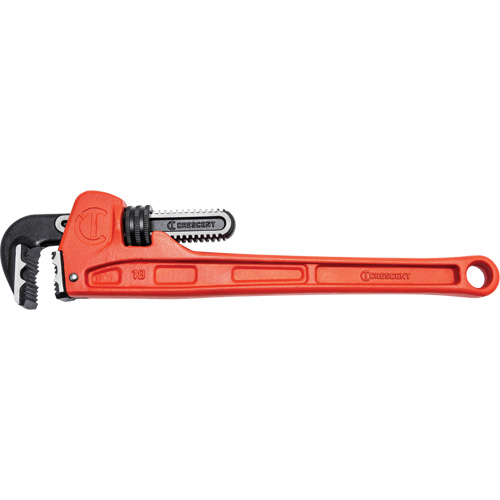 Cl&eacute; &agrave; tuyau &agrave; m&acirc;choires K9, Cap des m&acirc;choires 2-7/8", Longueur 18", Fini Rev&ecirc;tement en poudre, Prise Ergonomique Cintas