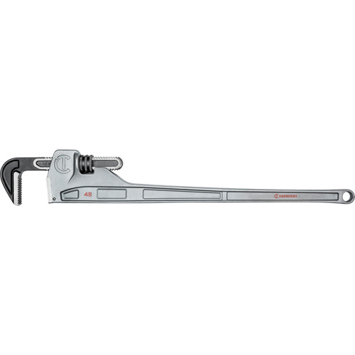 Cl&eacute; &agrave; tuyaux, Cap des m&acirc;choires 6", Longueur 48", Fini Rev&ecirc;tement en poudre, Prise Non-ergonomique Cintas