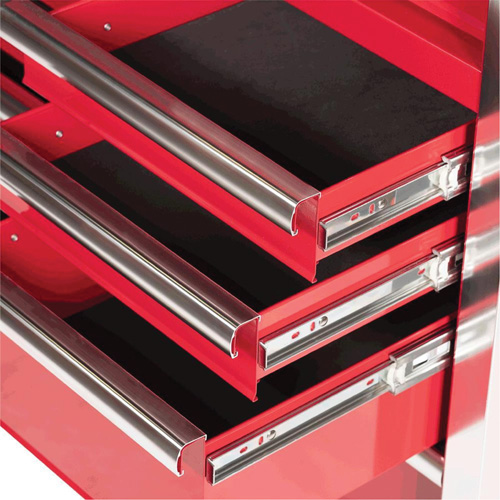 PRC4211 Pro Series Roller Cabinet, 11 Drawers, 42" W x 18" D x Red Cintas