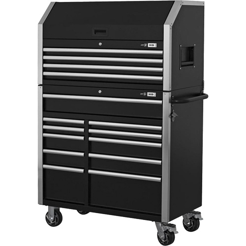 HDCC-4115 HD Series Toolbox Combo, 21-1/2" D x 44-1/5" W x 63-3/10" H, Black Cintas