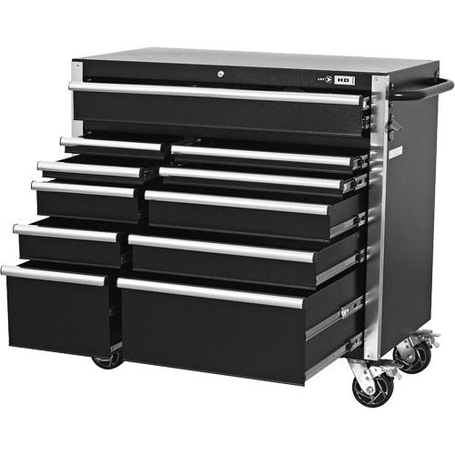 HDCC-4115 HD Series Toolbox Combo, 21-1/2" D x 44-1/5" W x 63-3/10" H, Black Cintas