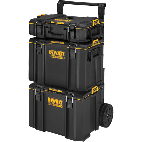 Syst&egrave;me de rangement sur roues TOUGHSYSTEM 2.0, 24" x 20-2/5" x 34-1/2", Noir/Jaune Cintas