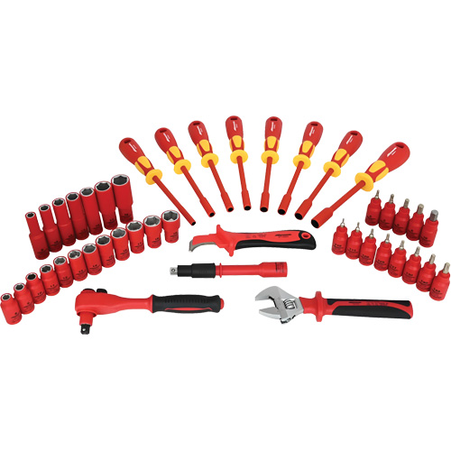 Insulated Socket & Tool Set, 44 Pcs Cintas