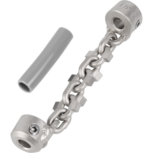 Chaîne de nettoyage de tuyaux de 1-1/4" - 1-1/2" pour c&acirc;ble de serpent &agrave; chaîne de 1/4" Cintas