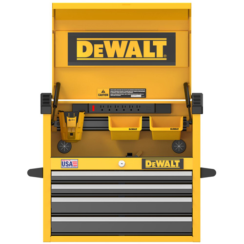 Heavy-Duty Tool Chest, 26" W, 4 Drawers, Yellow Cintas