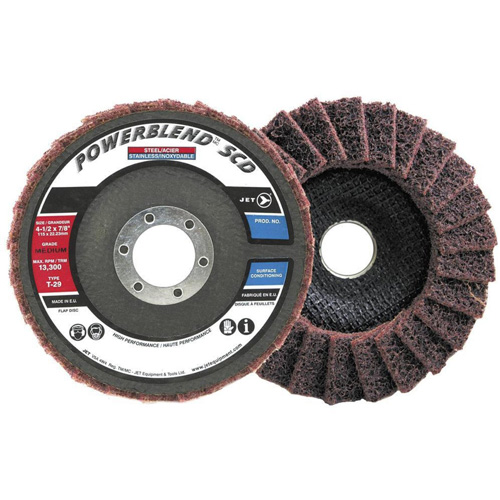 POWERBLEND SCD Surface Conditioning Flap Disc, 5" x 7/8", Type 29, Medium Grit Cintas