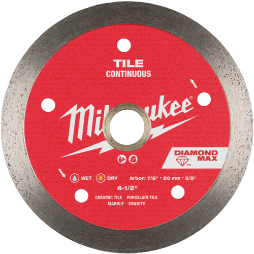 Lame diamant&eacute;e continue pour tuile DIAMOND MAX Cintas