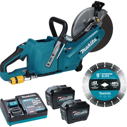 40Vmax XGT Brushless Power Cutter with 8.0Ah Batteries Kit, 9", 40 V Cintas