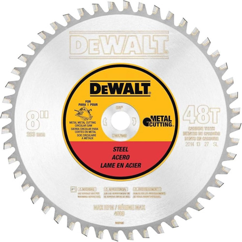 Lame circulaire pour m&eacute;taux ferreux, 8", 40 dents, Pour M&eacute;tal Cintas