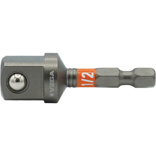 Impactech&reg; Impact Socket Adapter, 1/4" Drive Size, 1/2" Male Size, 2" L Cintas