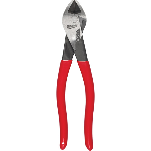 Pinces coupantes diagonales &agrave; prise tremp&eacute;e avec t&ecirc;te angulaire, 8" lo Cintas