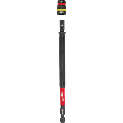 SHOCKWAVE Impact Duty 1/4” & 5/16” QUIK-CLEAR 2-in-1 Nut Driver, 1/4" Drive, 6" L, Magnetic Cintas