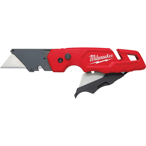 FASTBACK Folding Utility Knife with Blade Storage, Metal Handle Cintas